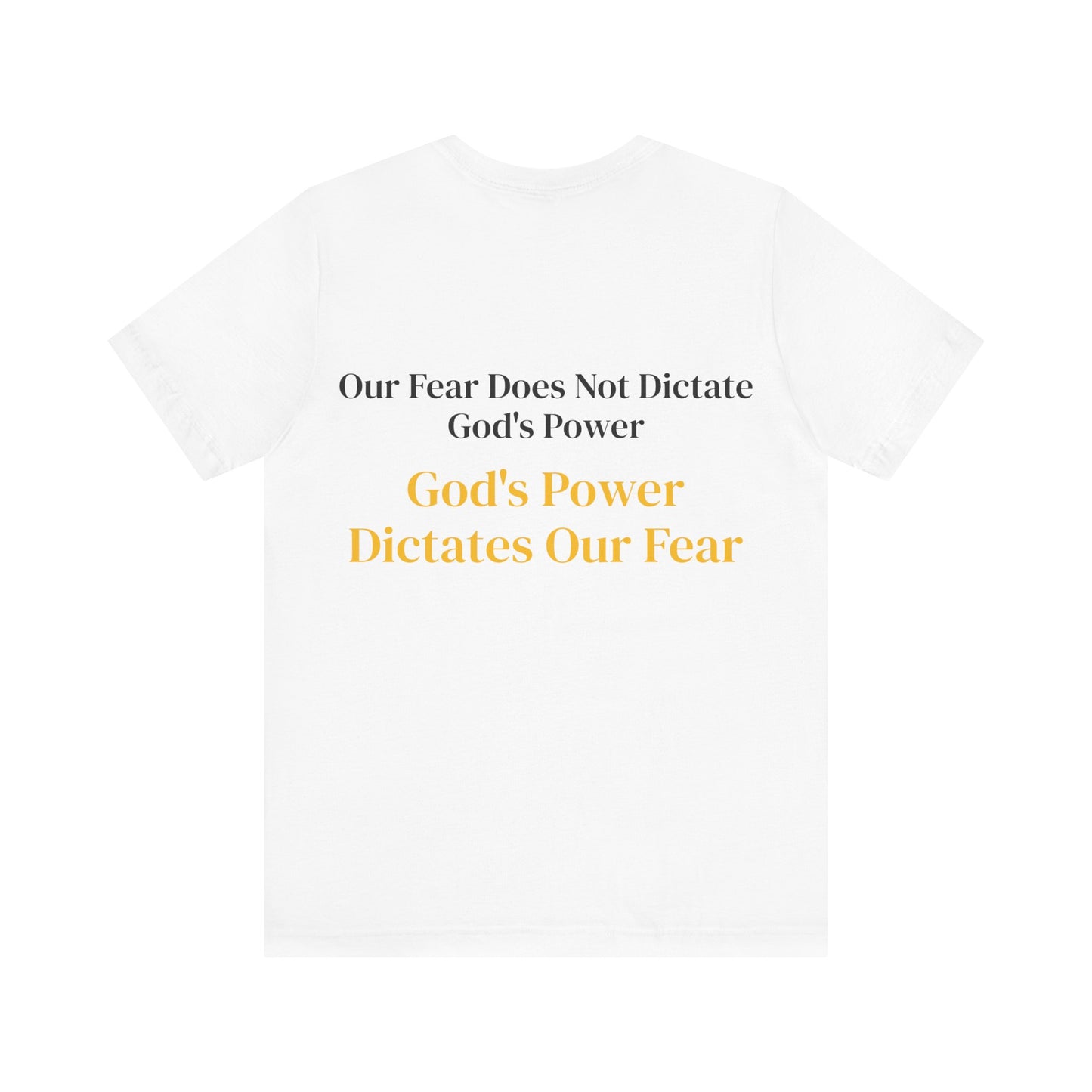 Yellow God's Power Unisex Jersey Short Sleeve Tee