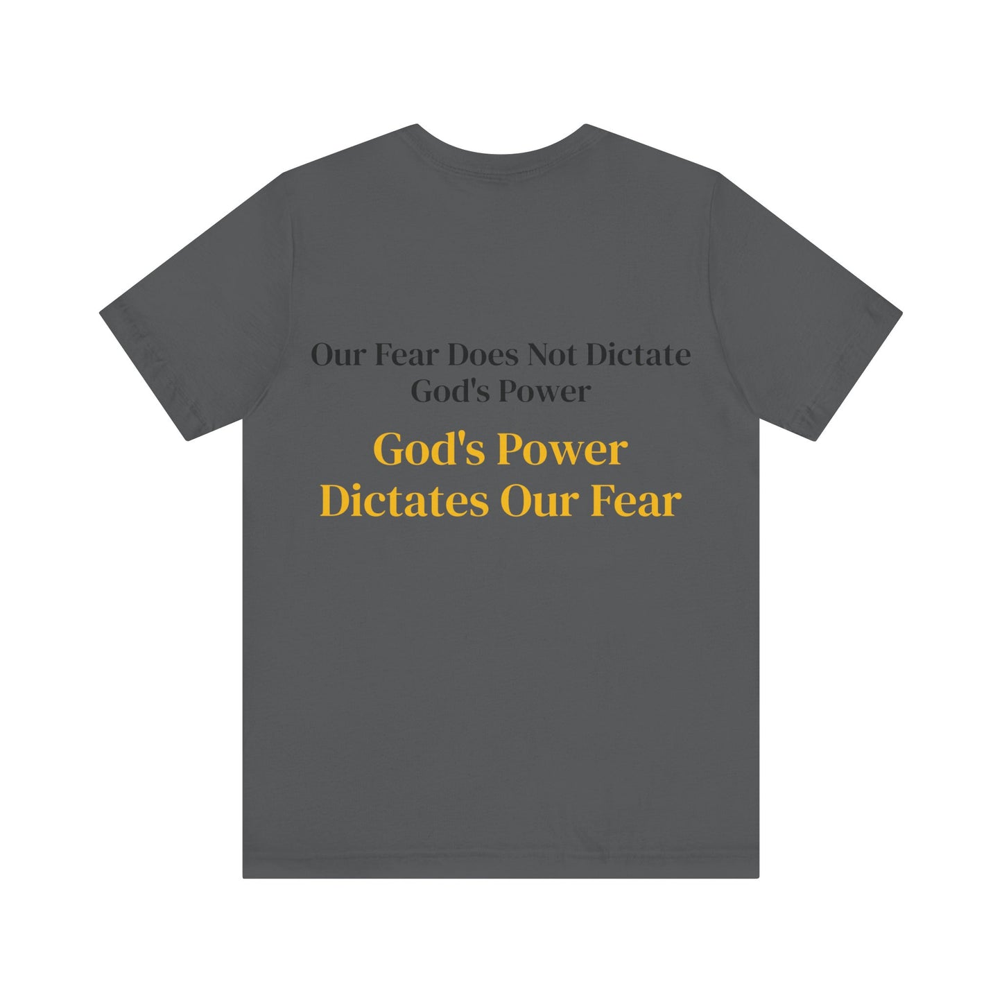 Yellow God's Power Unisex Jersey Short Sleeve Tee