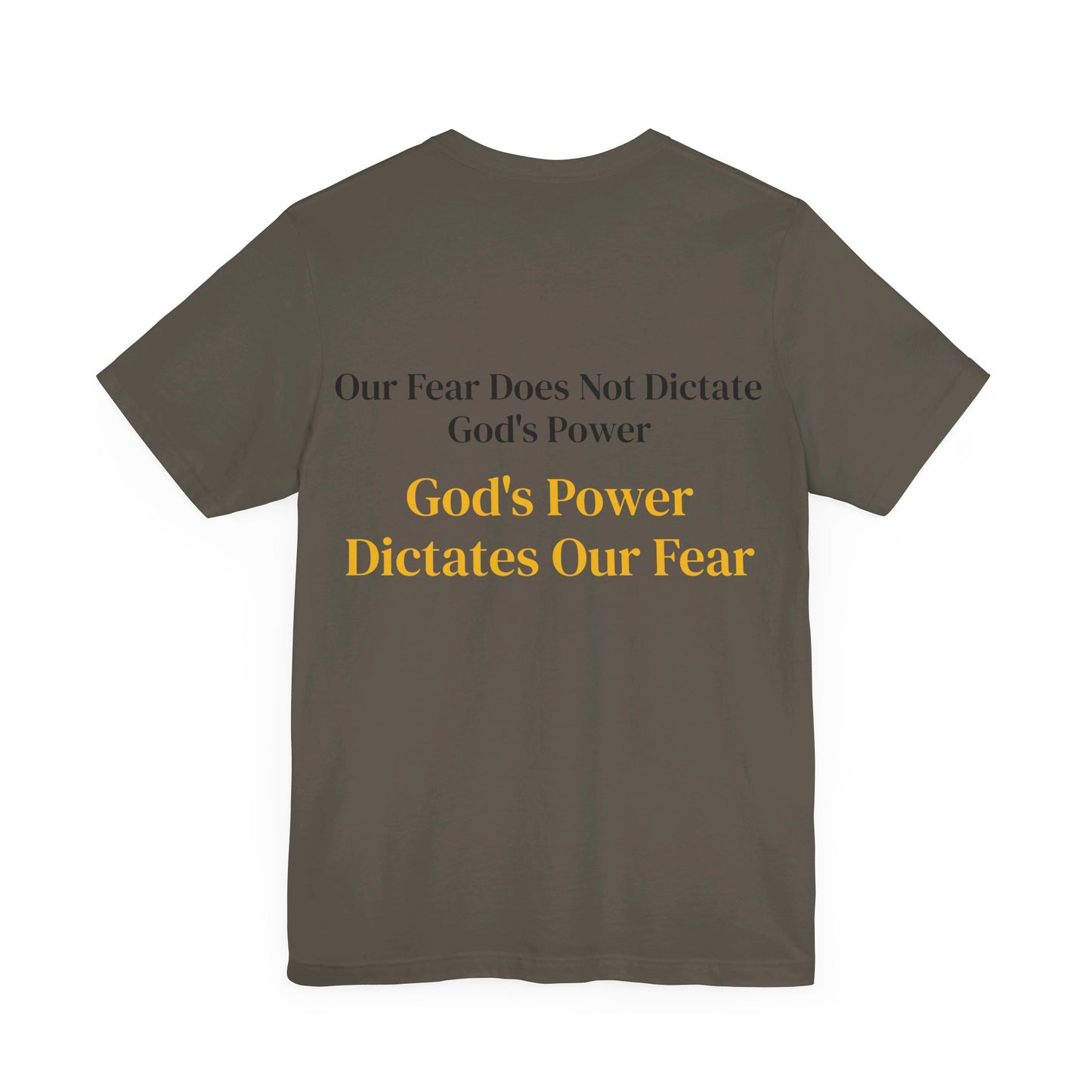 Yellow God's Power Unisex Jersey Short Sleeve Tee
