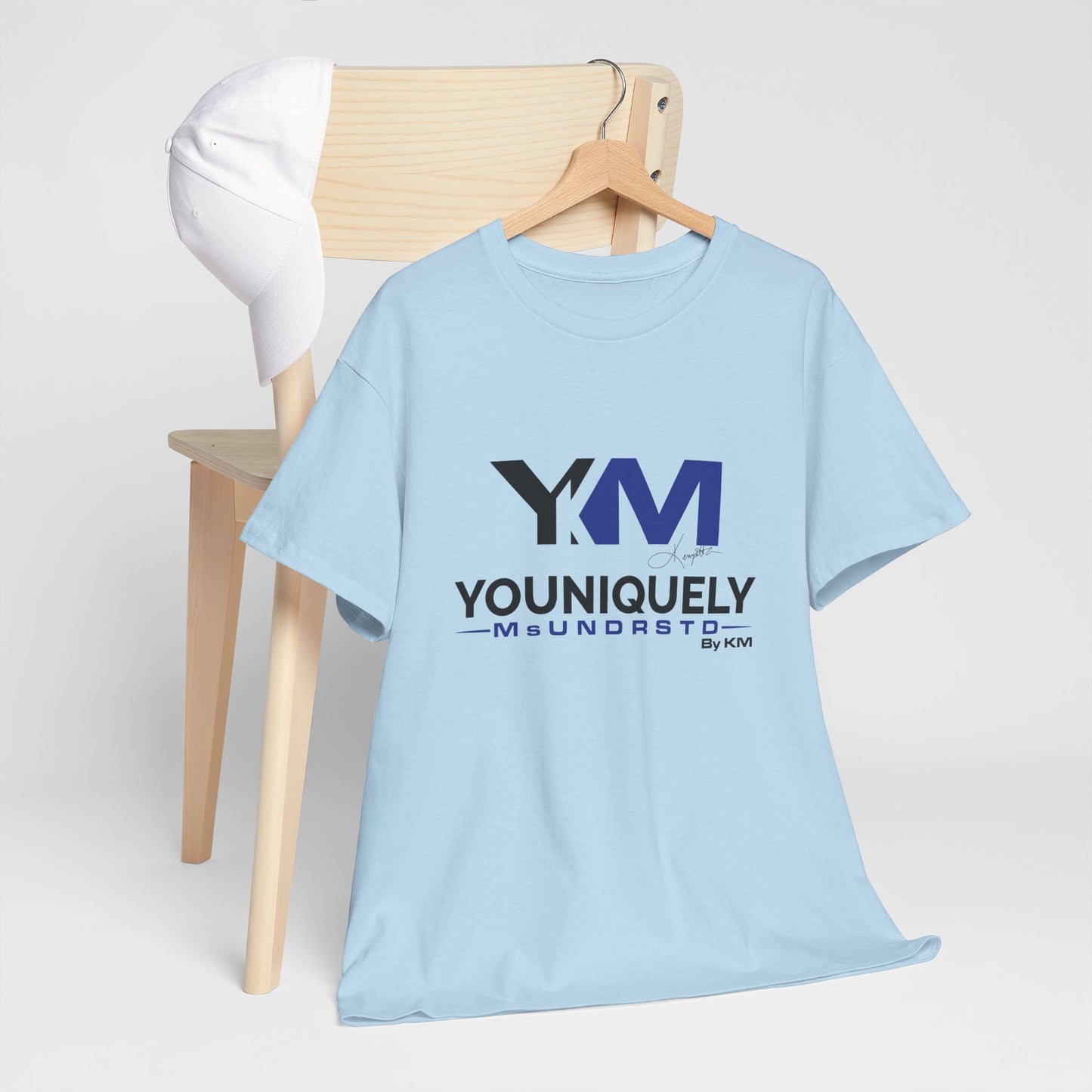 Blue Black YM Logo Unisex Tee
