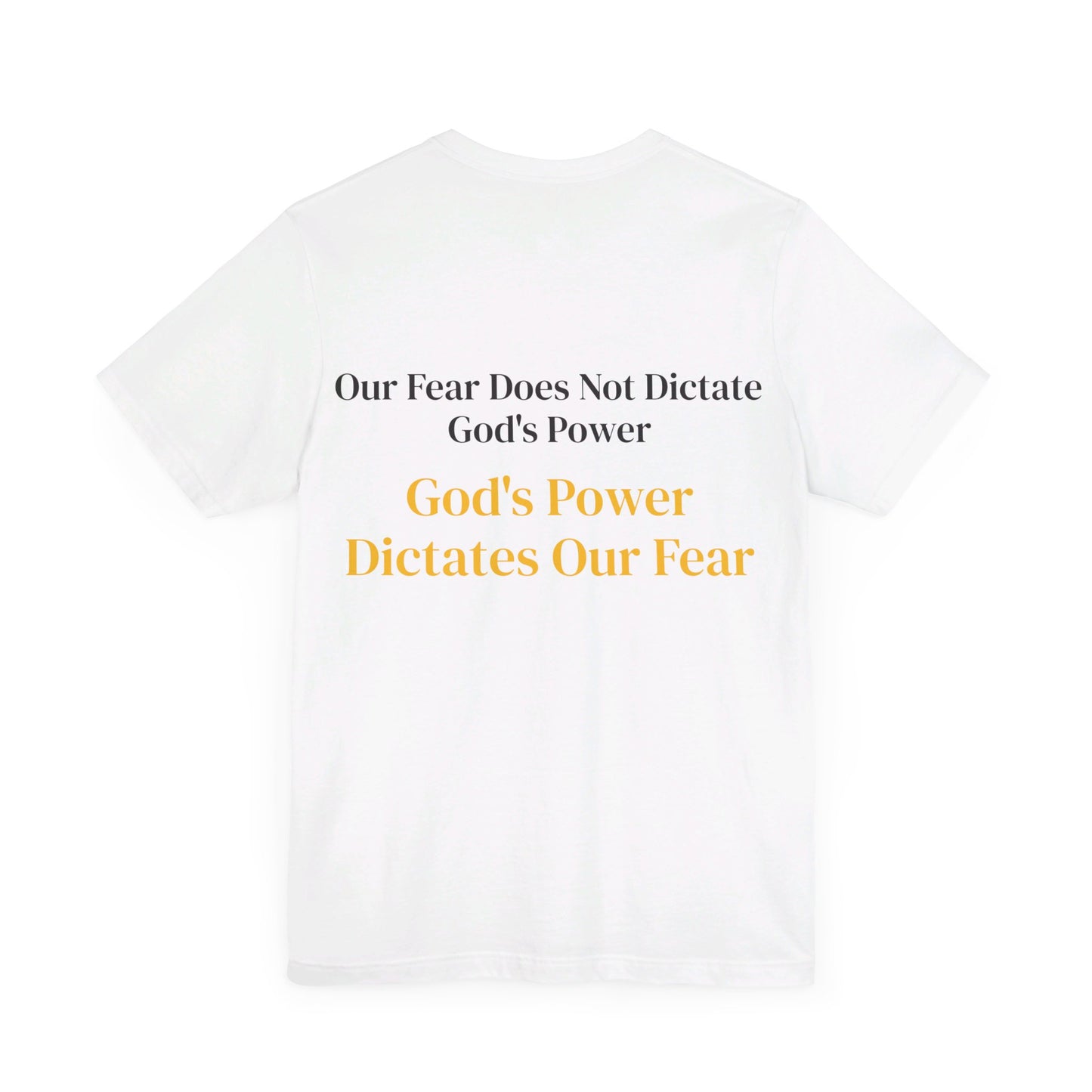 Yellow God's Power Unisex Jersey Short Sleeve Tee