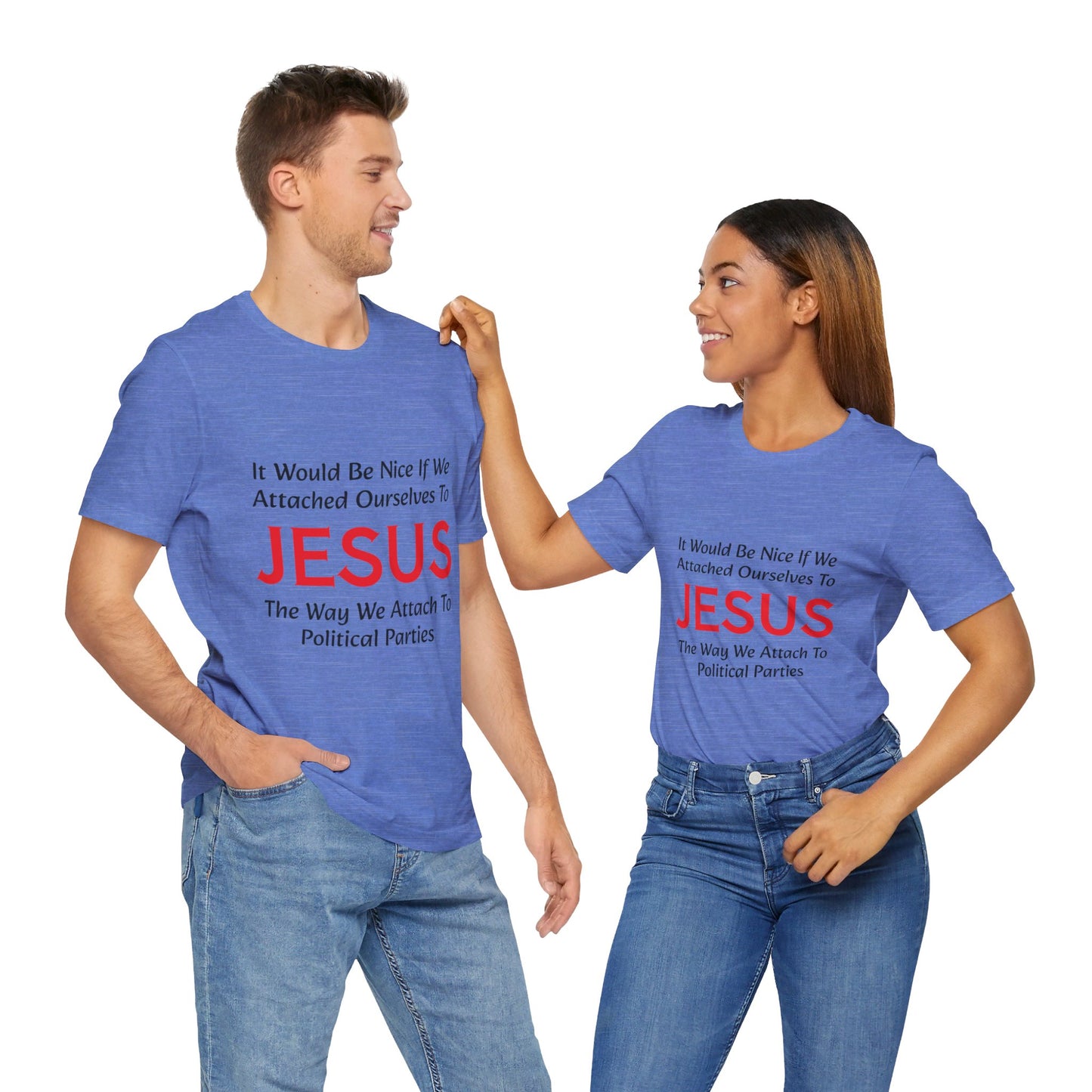 Attached To Jesus Unisex Jersey Short Sleeve Tee