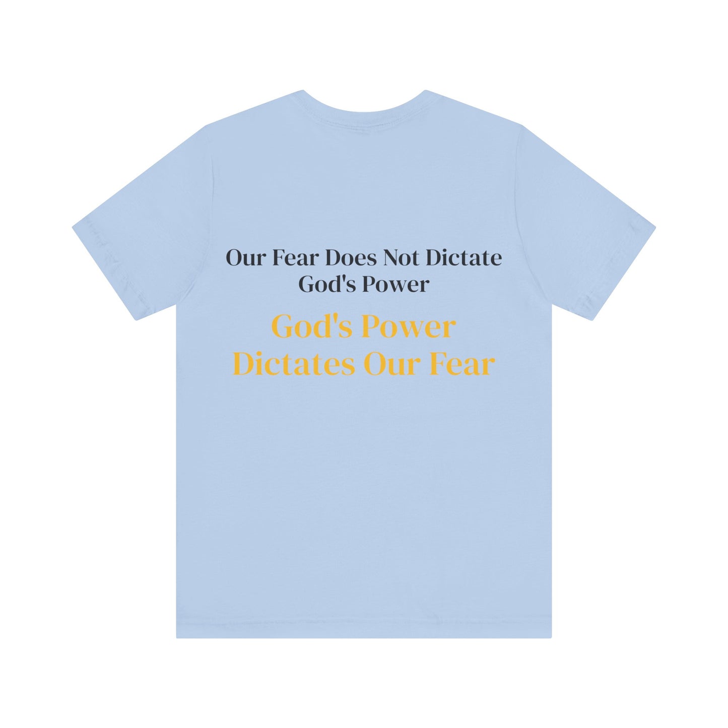 Yellow God's Power Unisex Jersey Short Sleeve Tee