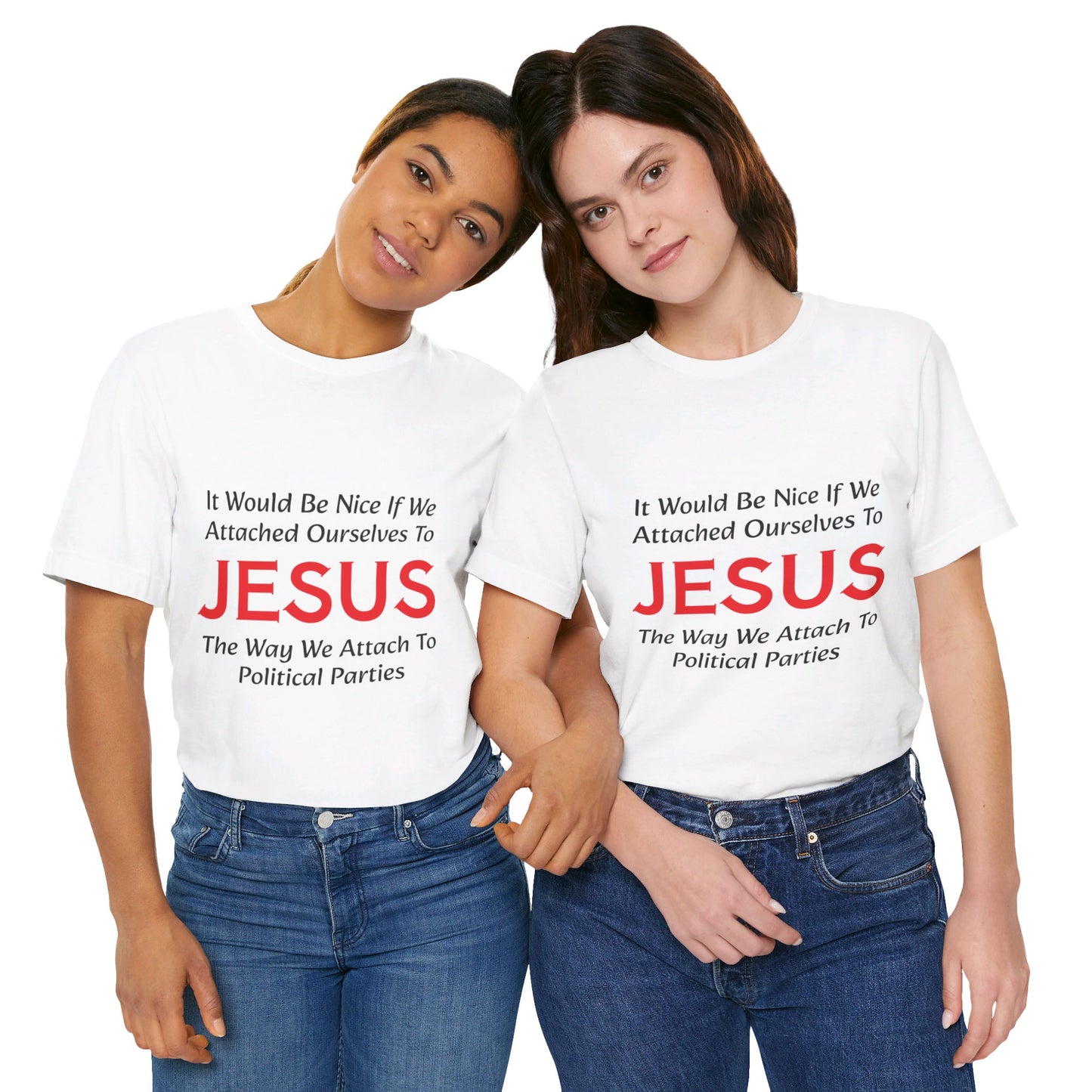 Attached To Jesus Unisex Jersey Short Sleeve Tee