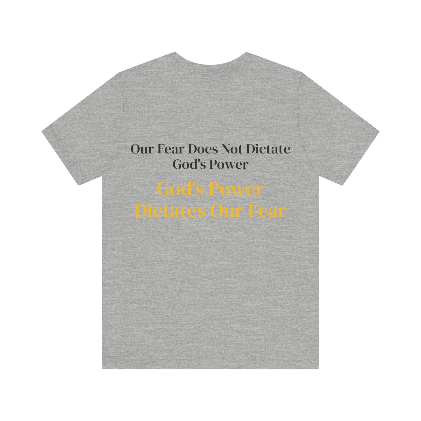 Yellow God's Power Unisex Jersey Short Sleeve Tee