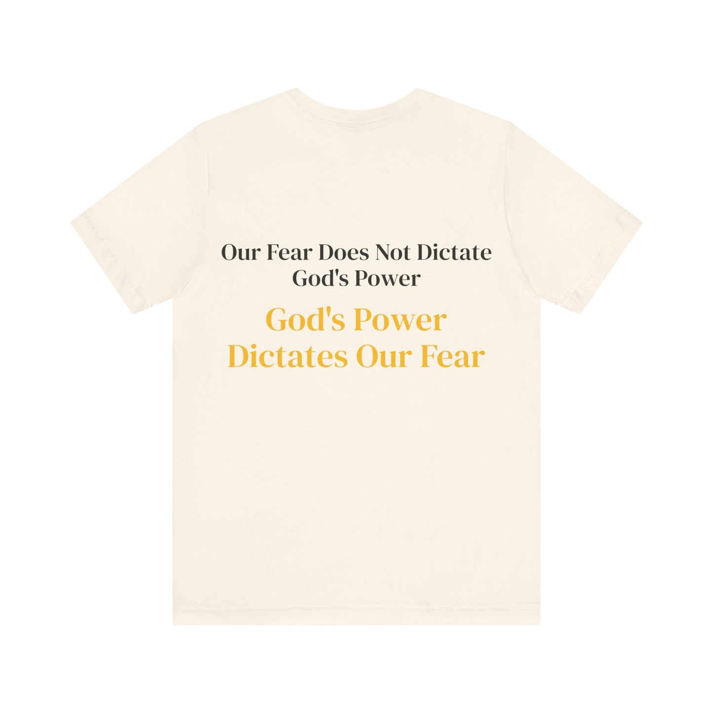 Yellow God's Power Unisex Jersey Short Sleeve Tee