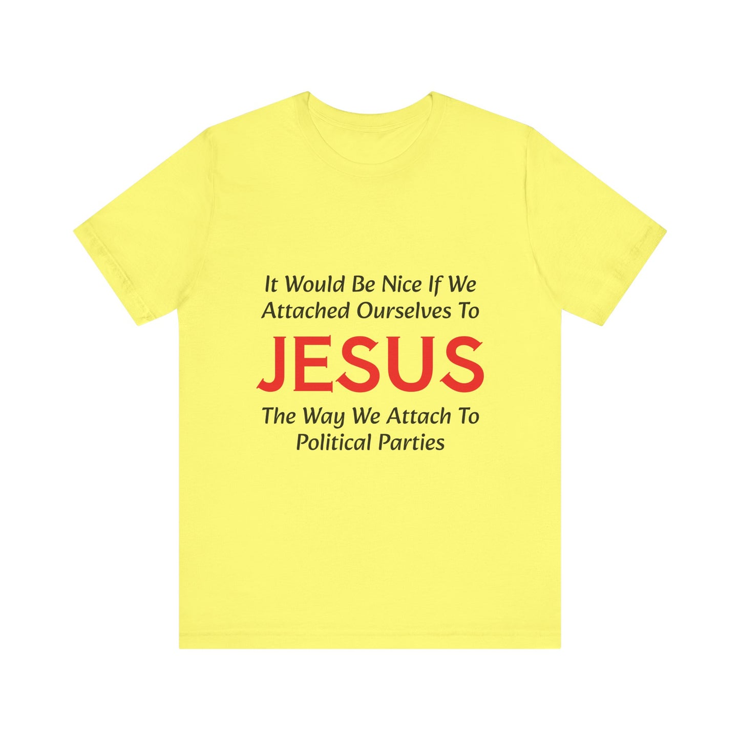 Attached To Jesus Unisex Jersey Short Sleeve Tee