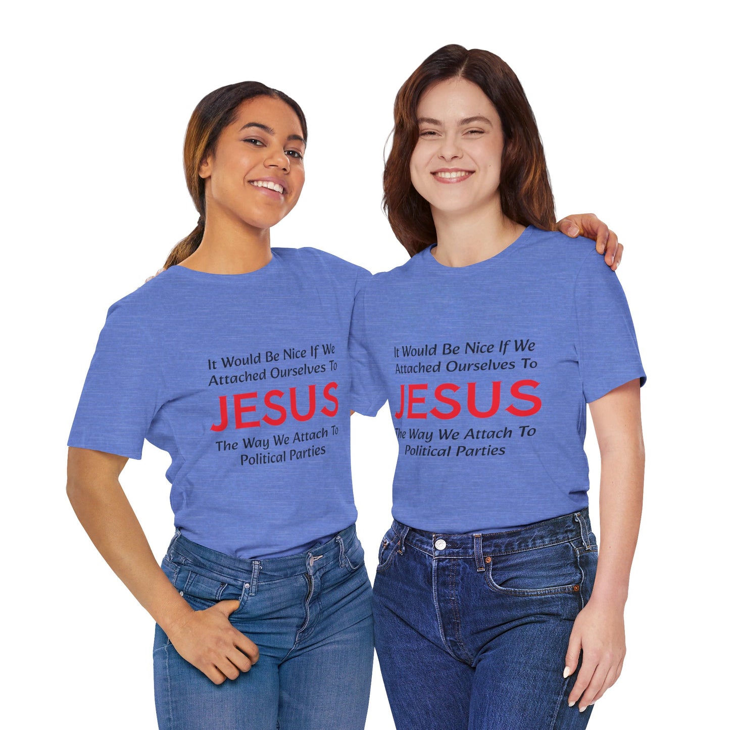 Attached To Jesus Unisex Jersey Short Sleeve Tee