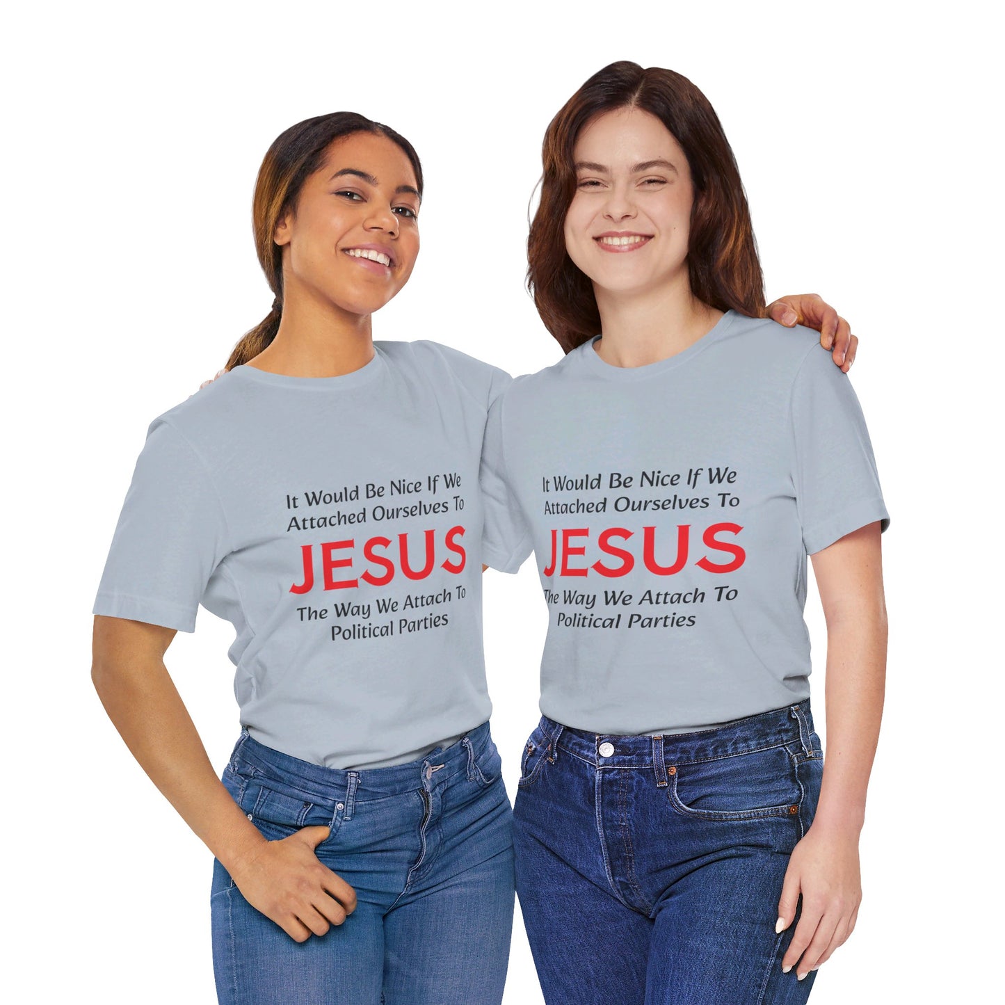 Attached To Jesus Unisex Jersey Short Sleeve Tee