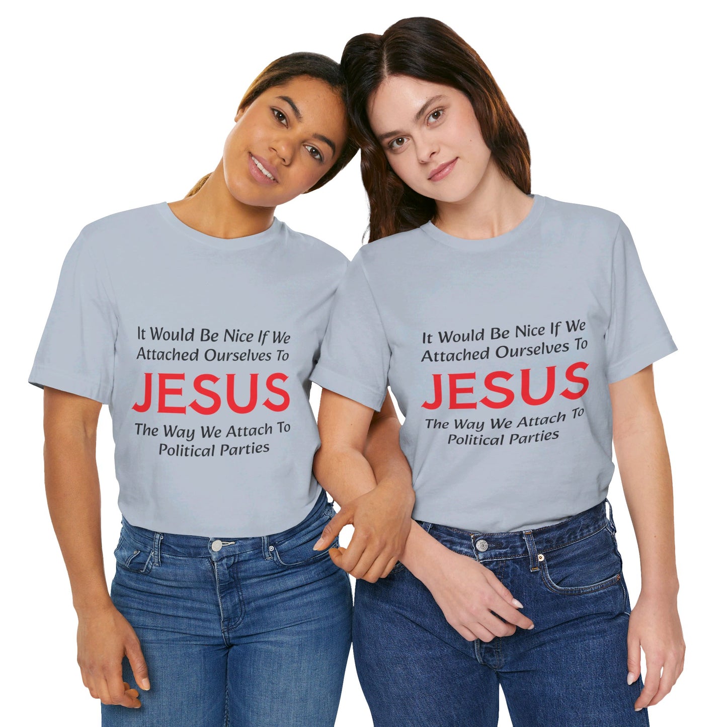 Attached To Jesus Unisex Jersey Short Sleeve Tee