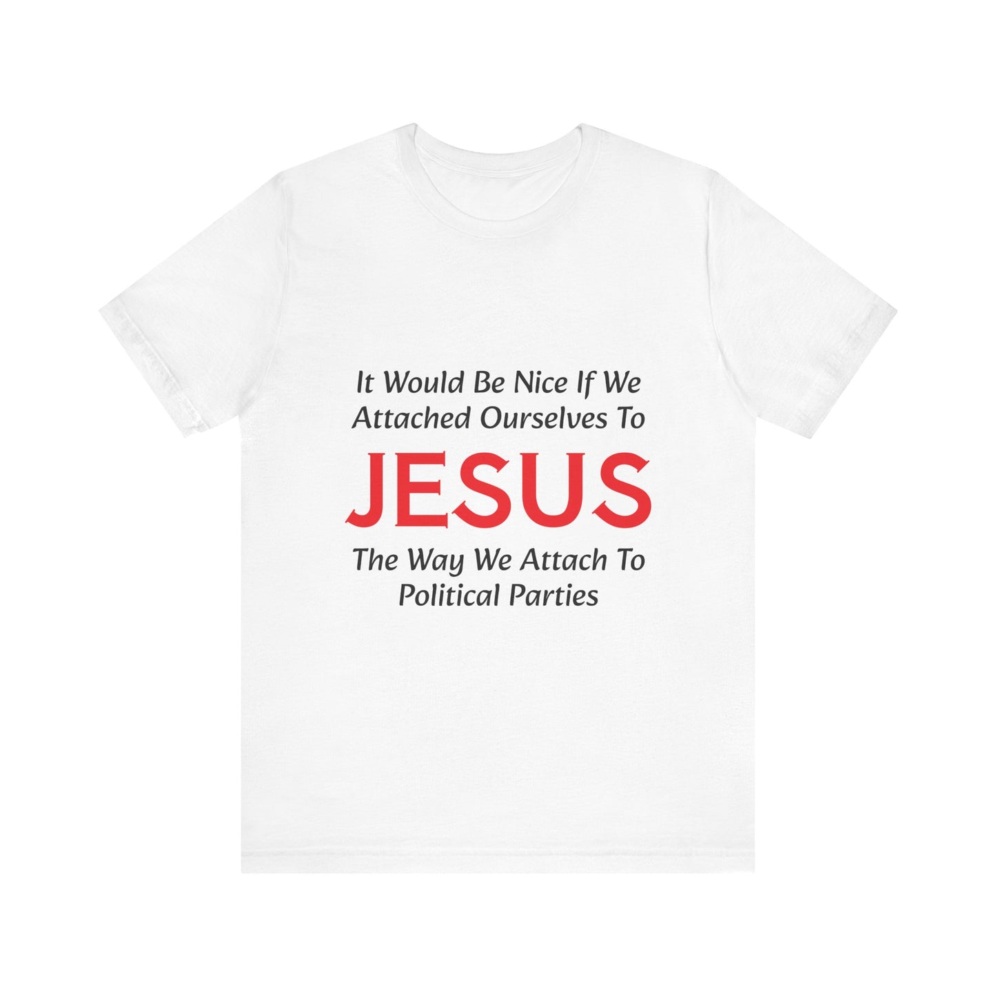Attached To Jesus Unisex Jersey Short Sleeve Tee