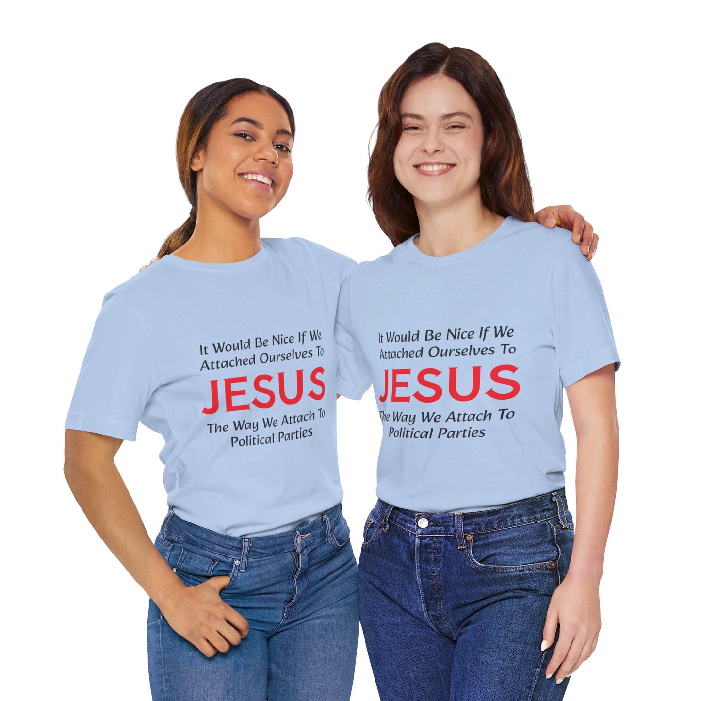 Attached To Jesus Unisex Jersey Short Sleeve Tee