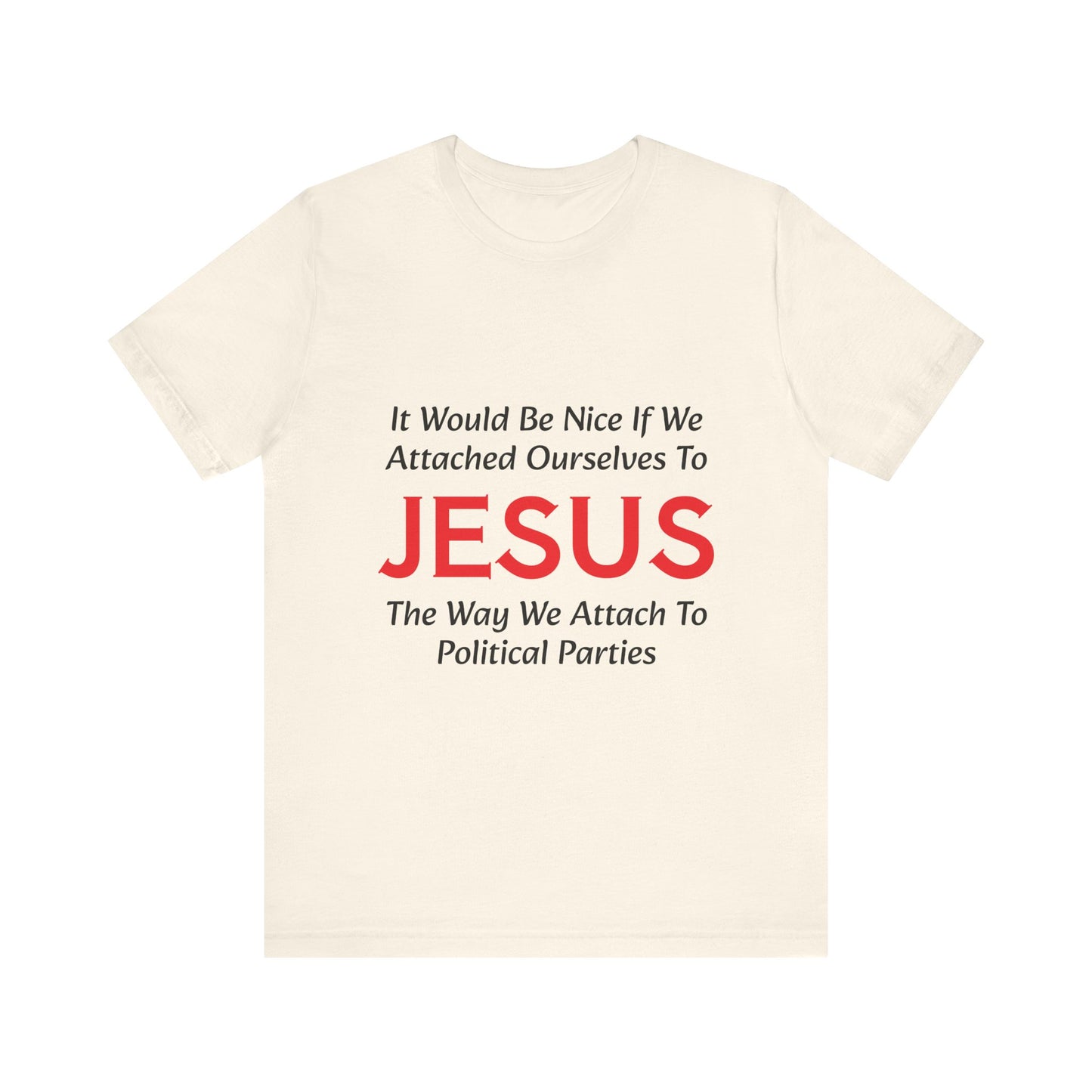 Attached To Jesus Unisex Jersey Short Sleeve Tee