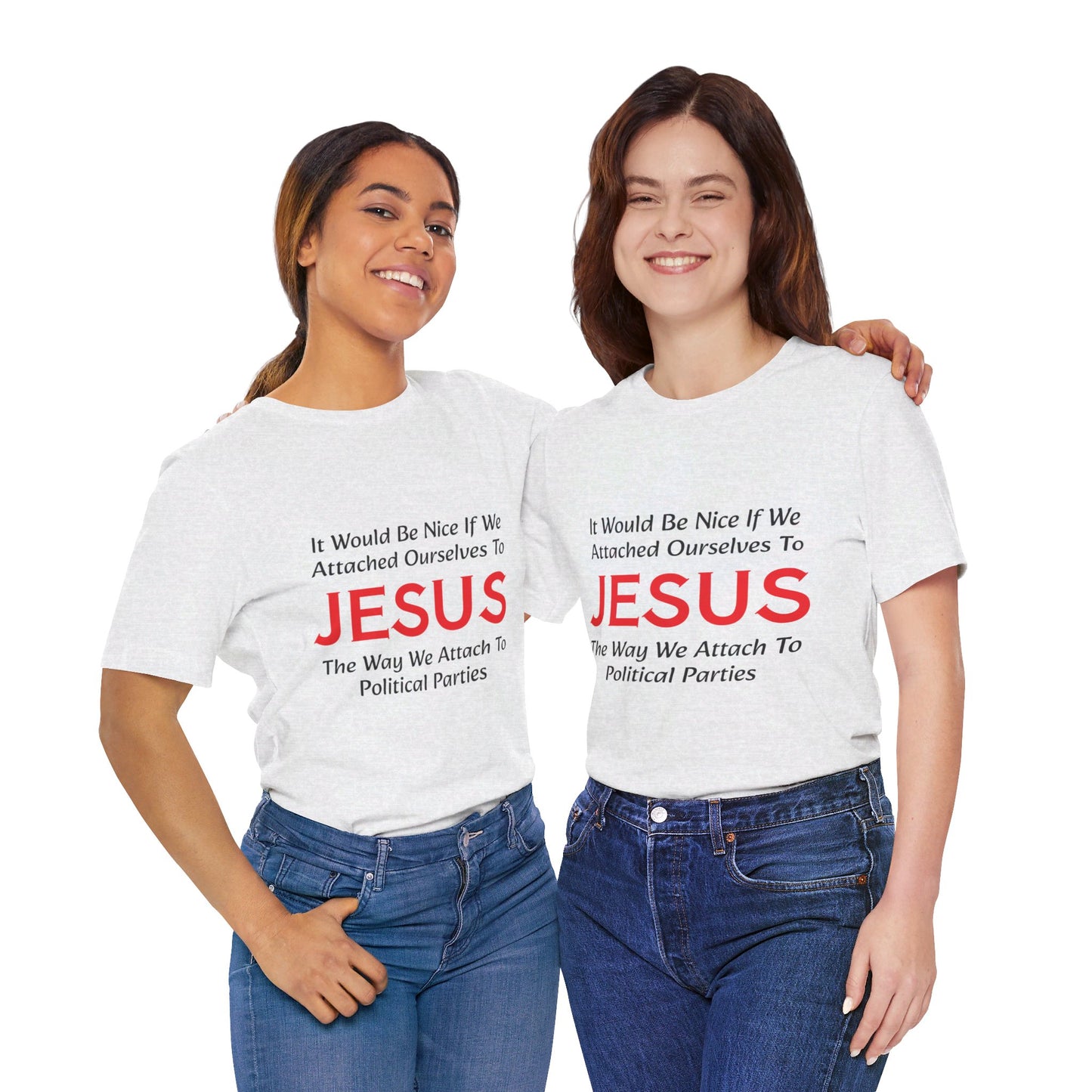 Attached To Jesus Unisex Jersey Short Sleeve Tee