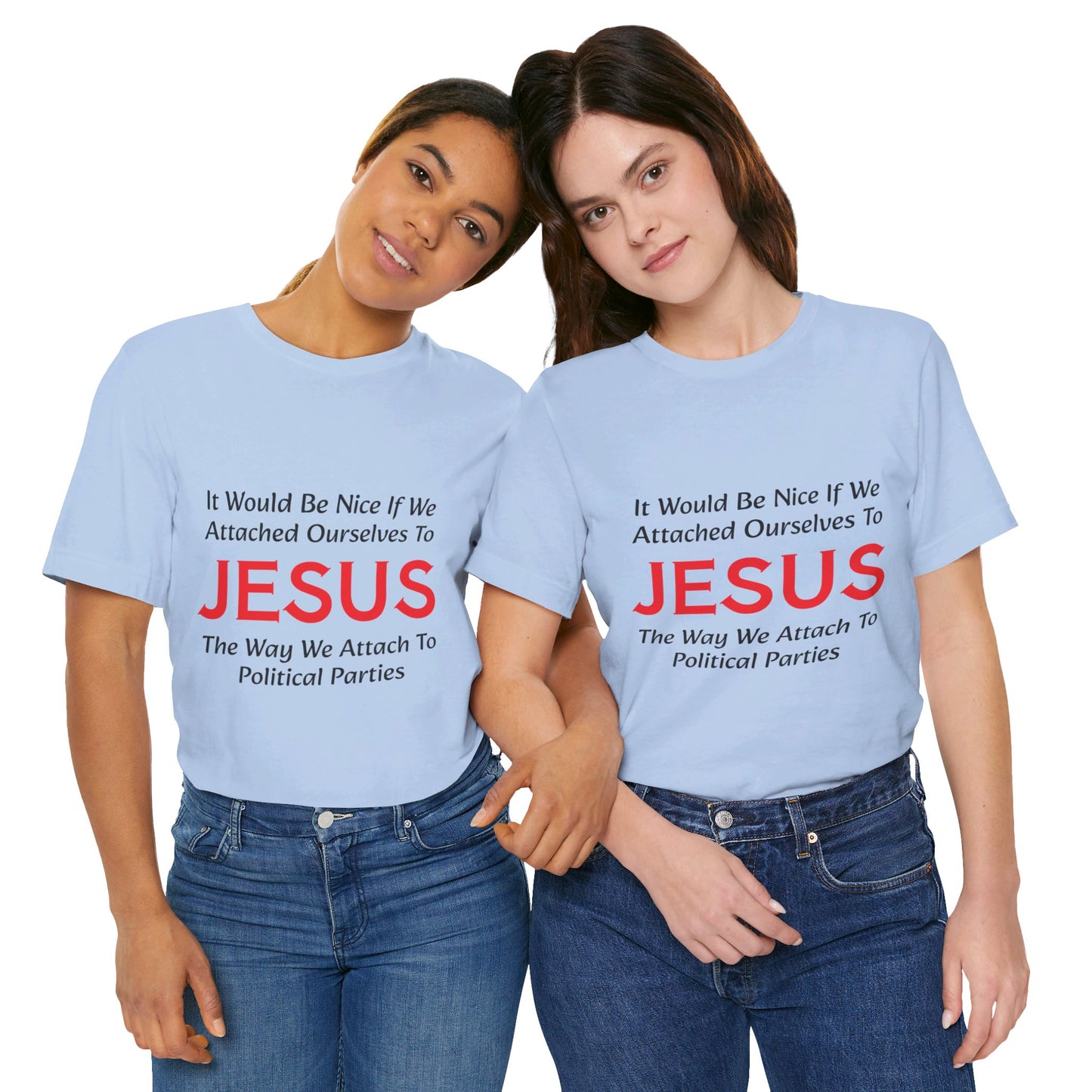 Attached To Jesus Unisex Jersey Short Sleeve Tee