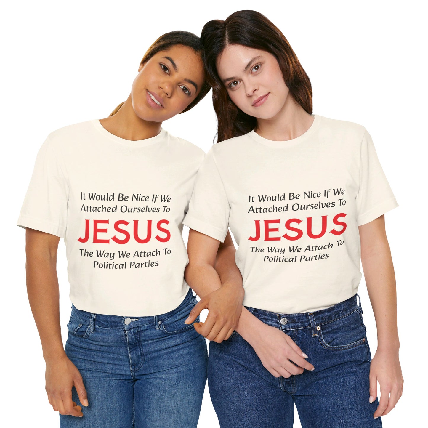 Attached To Jesus Unisex Jersey Short Sleeve Tee