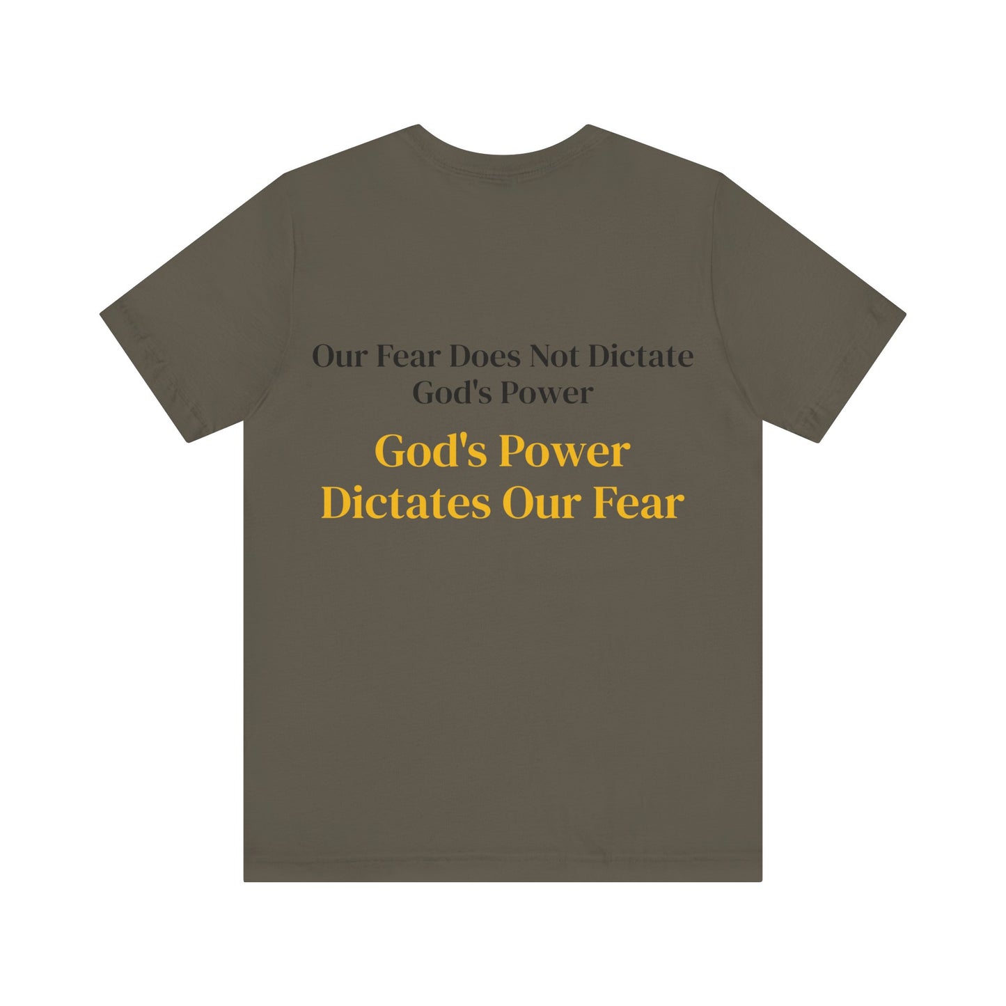 Yellow God's Power Unisex Jersey Short Sleeve Tee