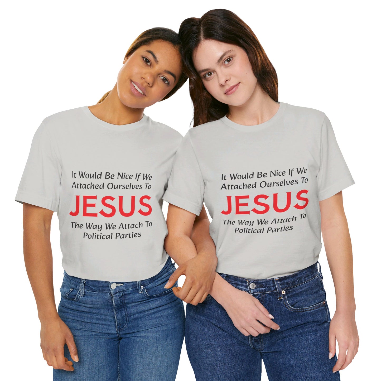 Attached To Jesus Unisex Jersey Short Sleeve Tee