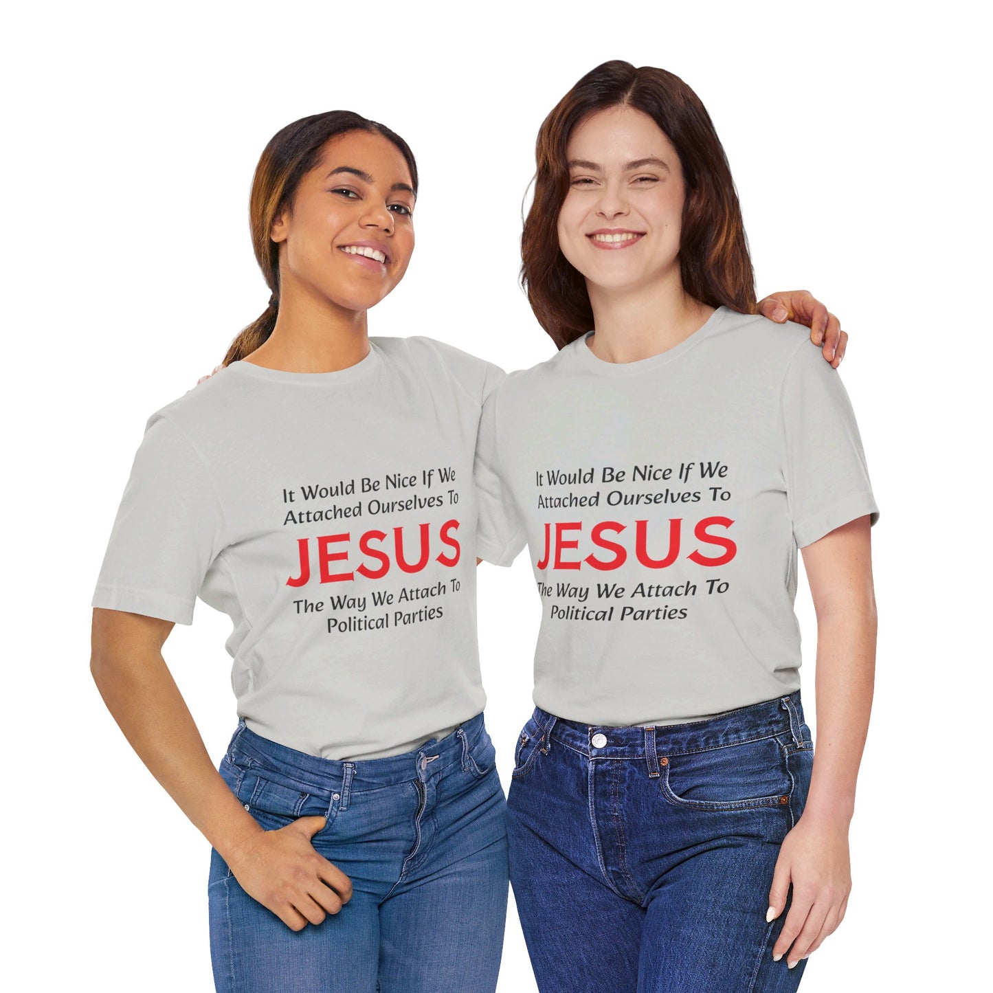 Attached To Jesus Unisex Jersey Short Sleeve Tee