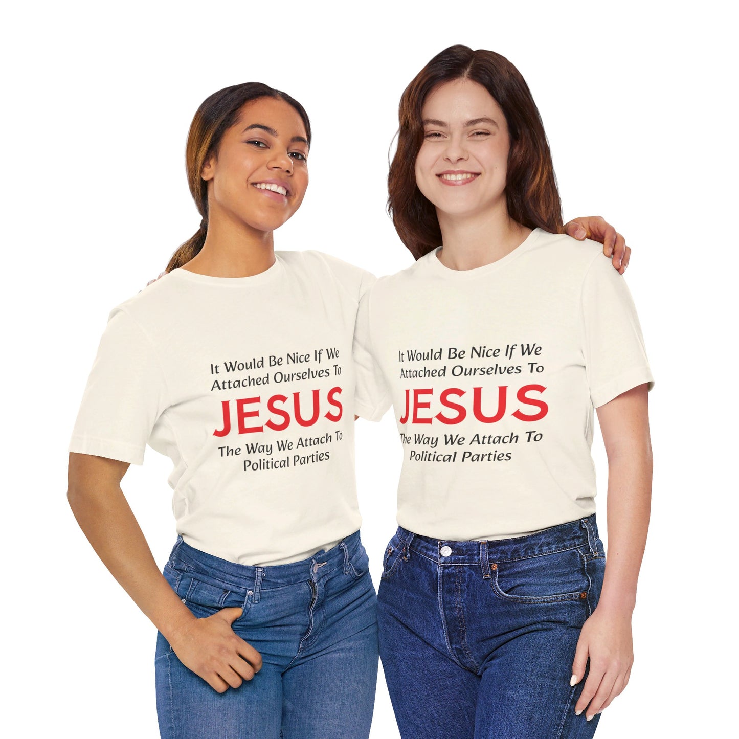 Attached To Jesus Unisex Jersey Short Sleeve Tee