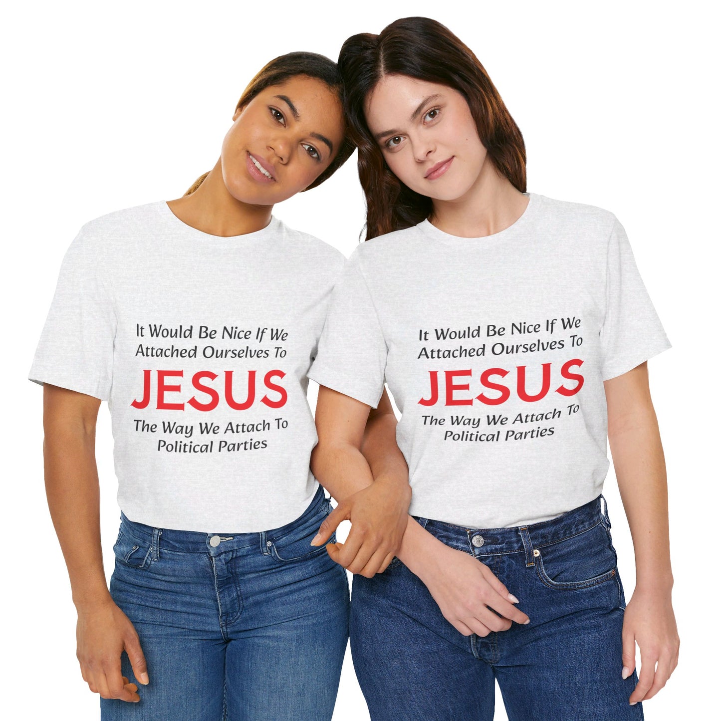 Attached To Jesus Unisex Jersey Short Sleeve Tee