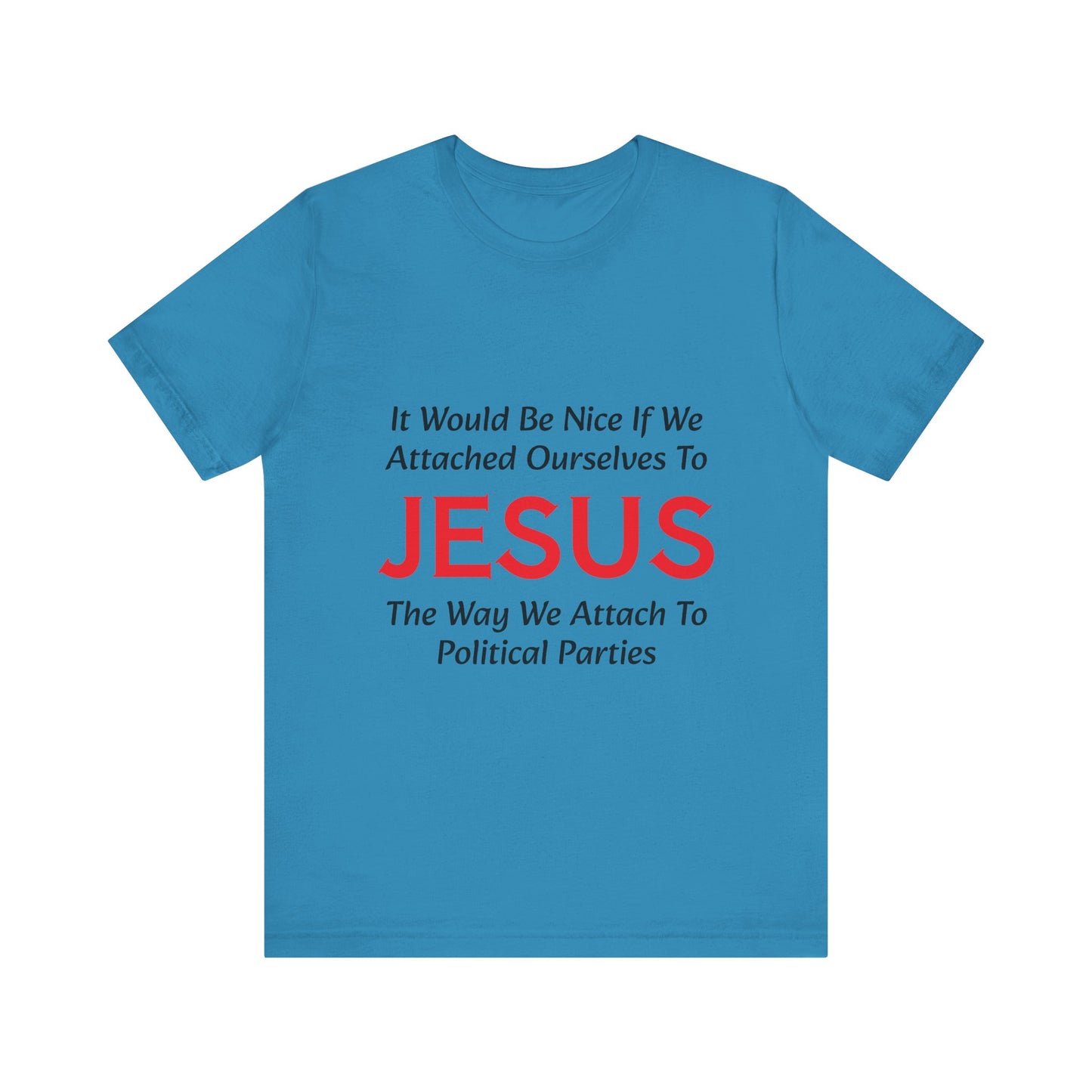 Attached To Jesus Unisex Jersey Short Sleeve Tee