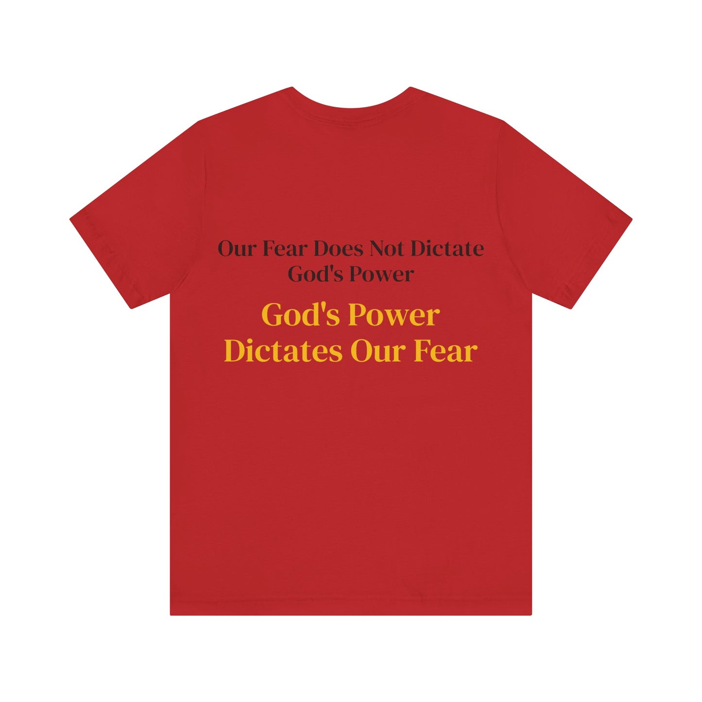 Yellow God's Power Unisex Jersey Short Sleeve Tee