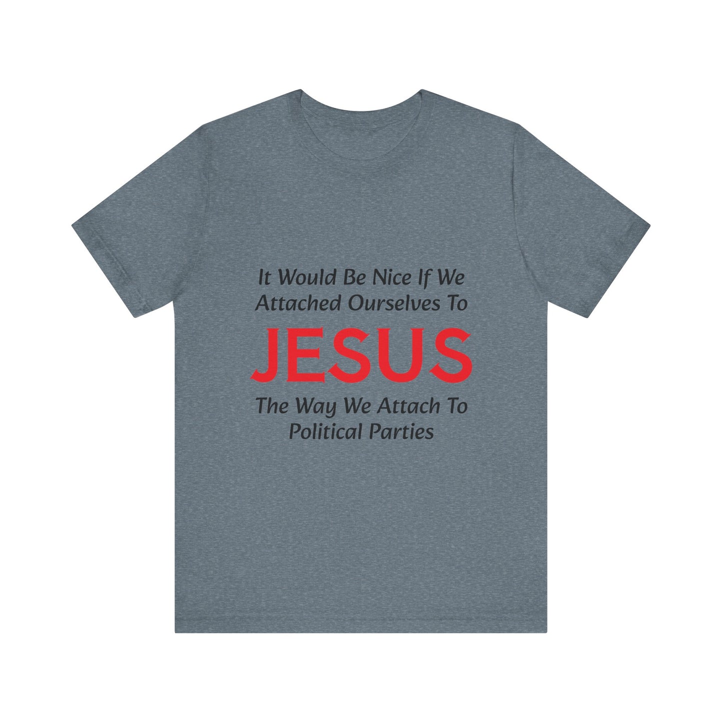 Attached To Jesus Unisex Jersey Short Sleeve Tee