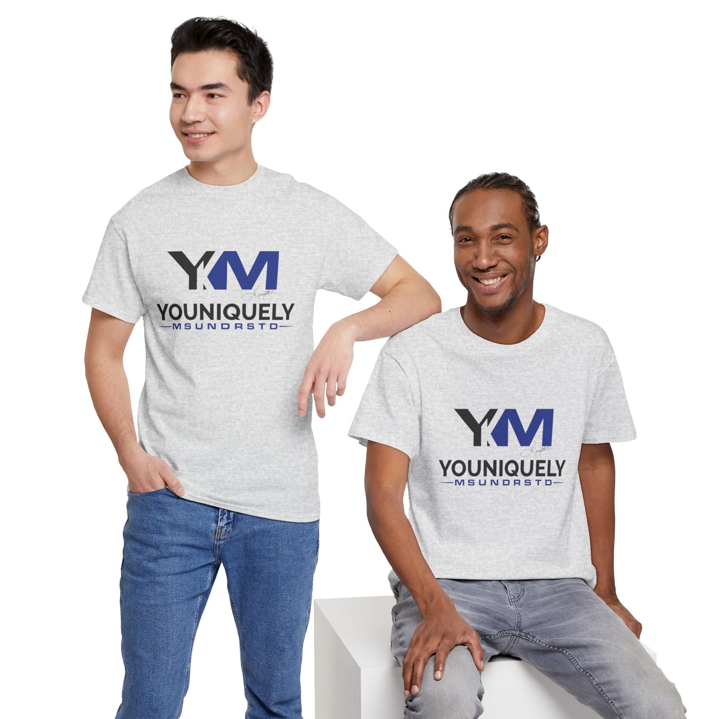 Blue Black YM Logo Unisex Tee