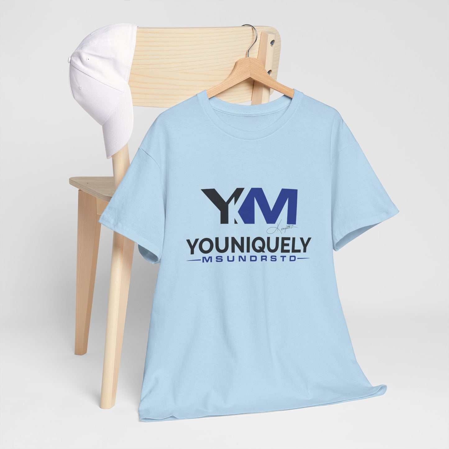 Blue Black YM Logo Unisex Tee