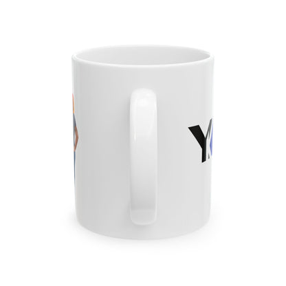 YM Black/Blue With Photo Ceramic Mug 11oz