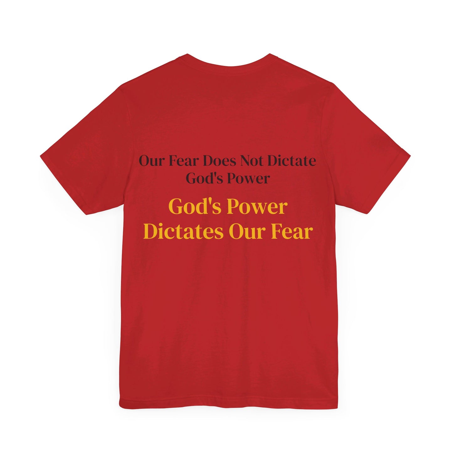 Yellow God's Power Unisex Jersey Short Sleeve Tee