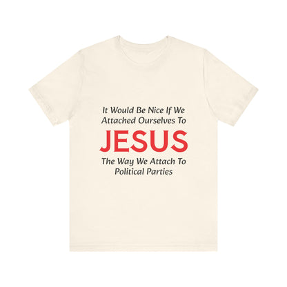 Attached To Jesus Unisex Jersey Short Sleeve Tee