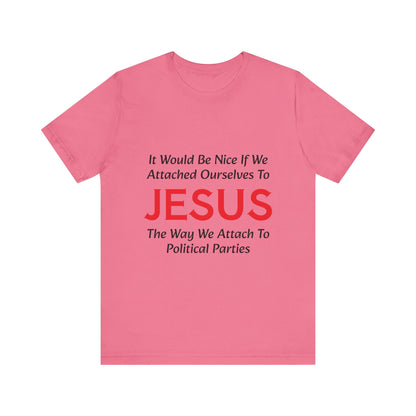 Attached To Jesus Unisex Jersey Short Sleeve Tee