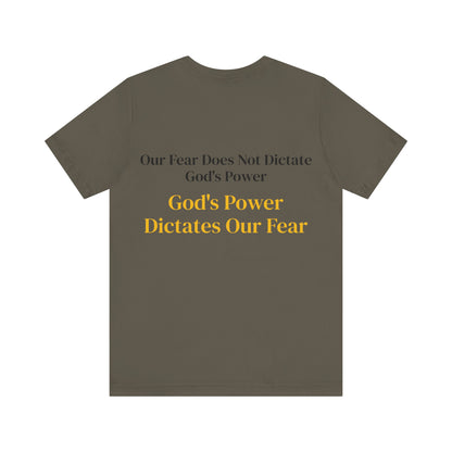 Yellow God's Power Unisex Jersey Short Sleeve Tee