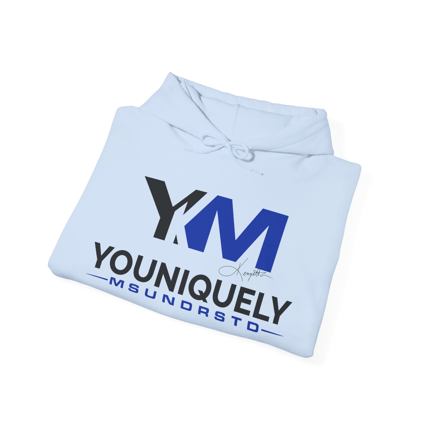 Blue Black YM Logo Sanctification Unisex Hoodie