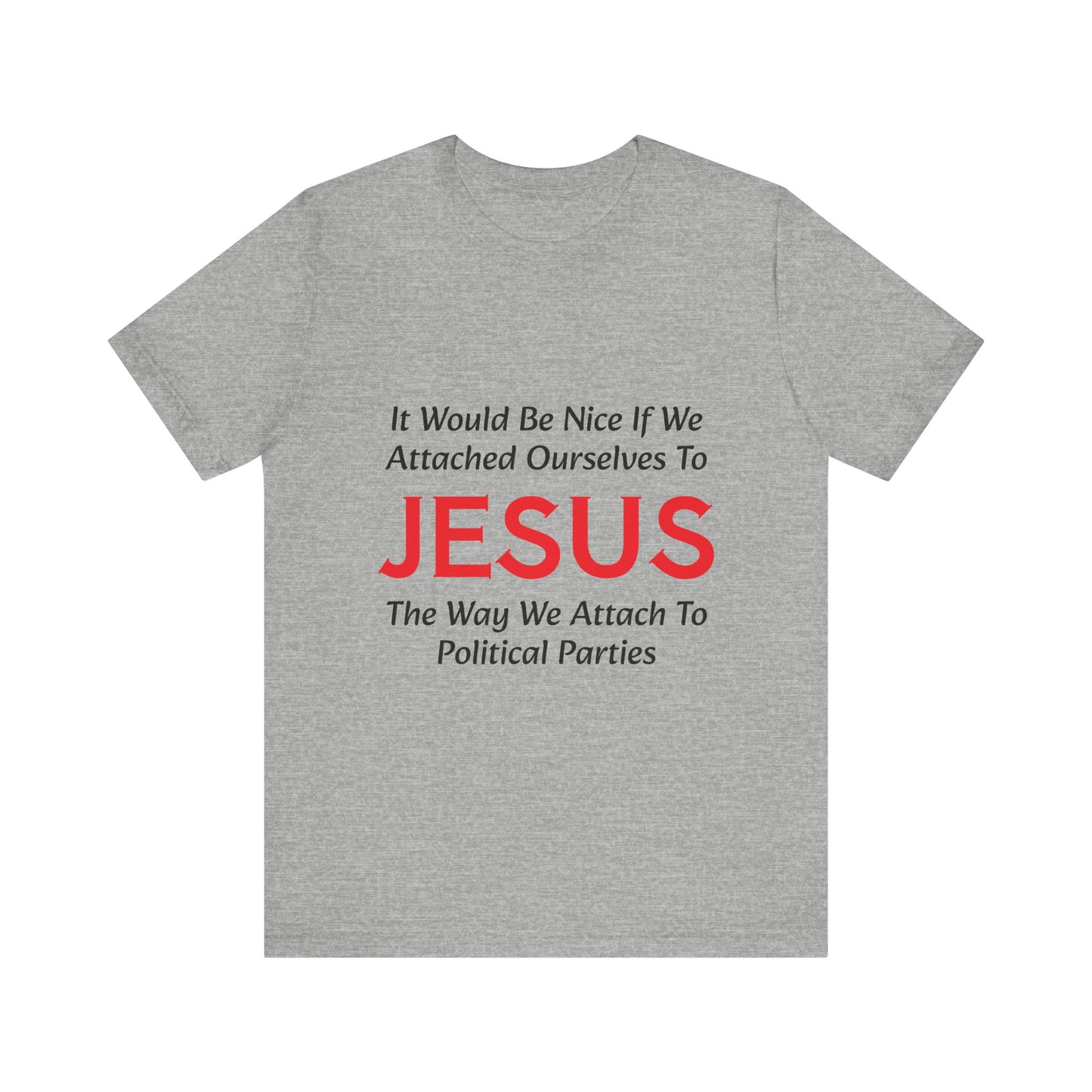 Attached To Jesus Unisex Jersey Short Sleeve Tee