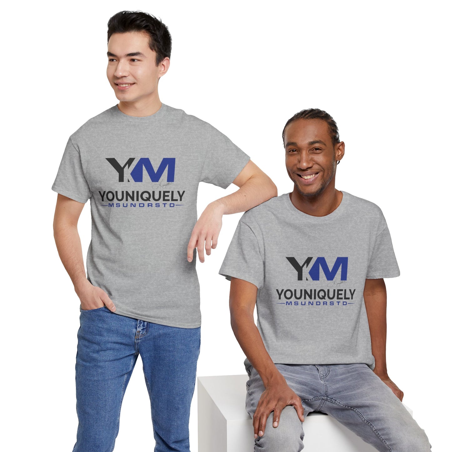 Blue Black YM Logo Unisex Tee